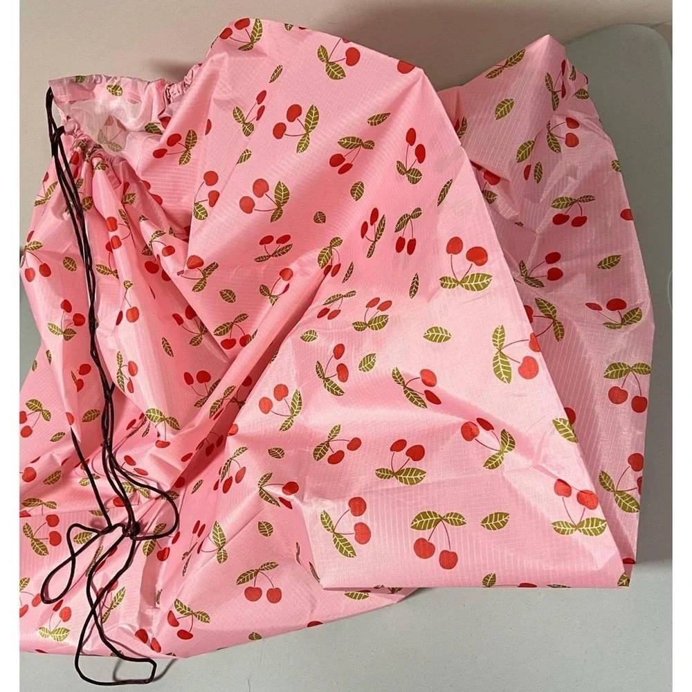 Pink Pastel Cherry Cherries Drawstring Laundry Bag Pouch Sack Size XL 🍒✨ #bag